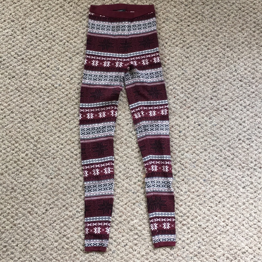 High waisted sweater leggings